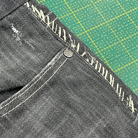 VINTAGE Joe's Jeans gray distressed straight leg jeans size 32 - Picture 6 of 9